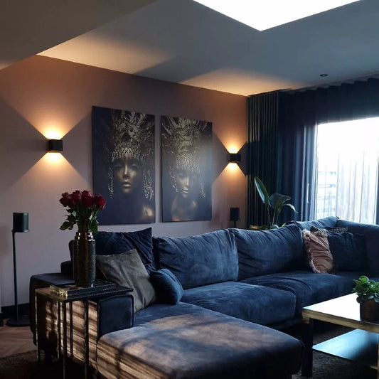 Oplaadbare draadloze Luna muurlamp
