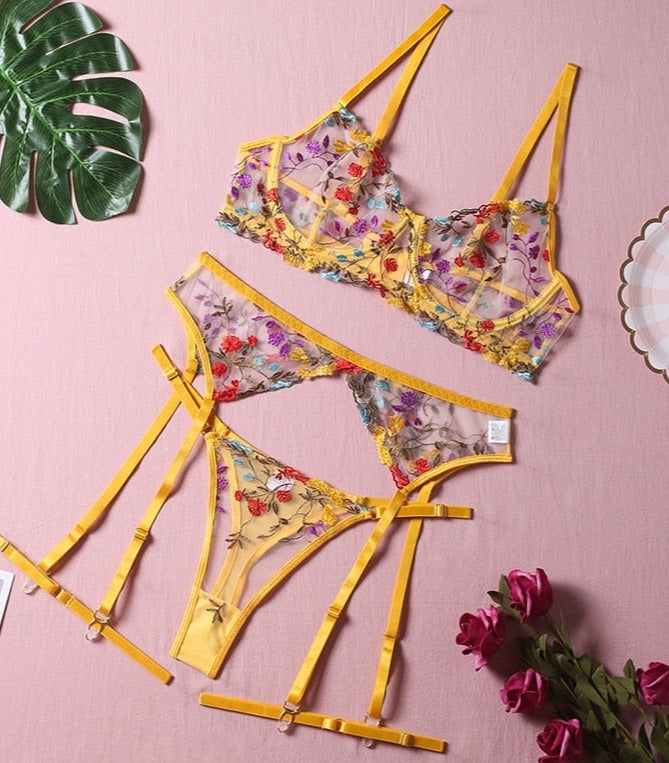 Zoe | 3-Delige Franse Lingerie Set