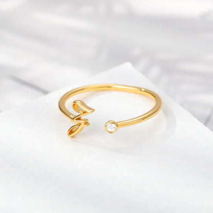 Mia | Initialen ring