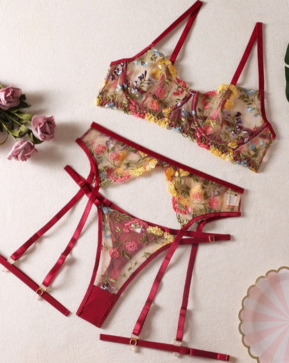 Zoe | 3-Delige Franse Lingerie Set