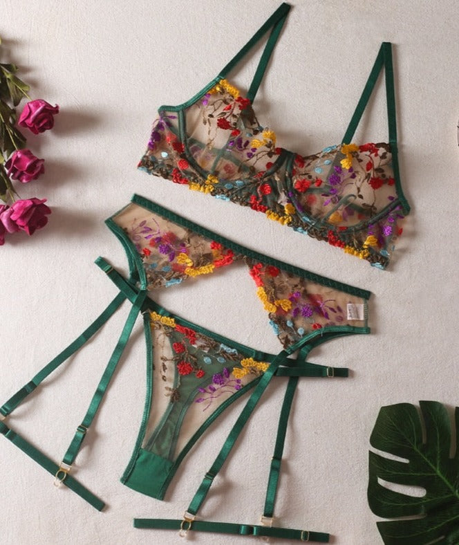 Zoe | 3-Delige Franse Lingerie Set