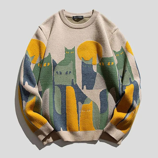 Demi Gebreide Unisex Kattentrui