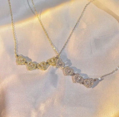Fleur | Klavertje Vier Magnetische Harten Ketting